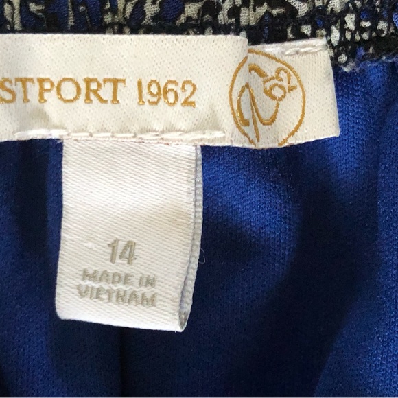 Westport Colorful Dress size 14 elastic neck and waist - Picture 11 of 11